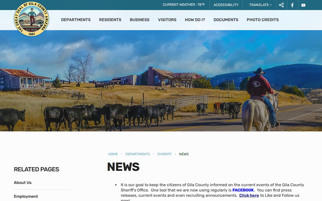 Gila County Sheriff News official page
